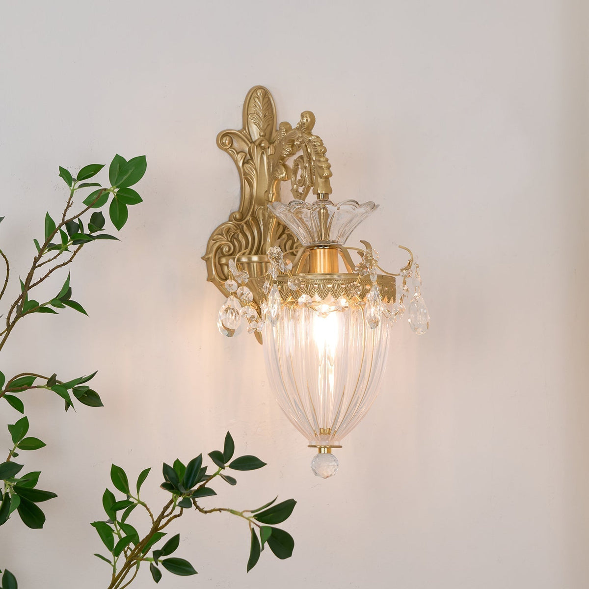 Vireon Wall Lamp Gold Double Sconce Modern-Neutral Decor