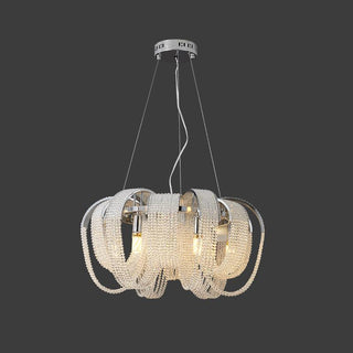 Lustra Lustre Maille Cristal Doré Cascade Scintillante
