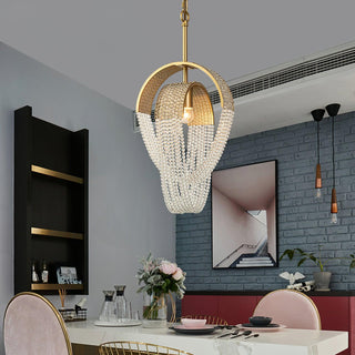 Lustra Lustre Maille Cristal Doré Cascade Scintillante