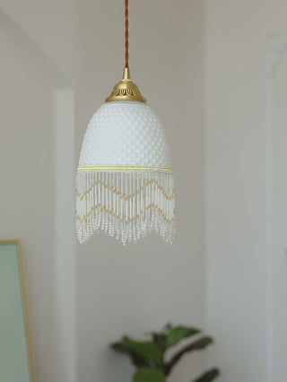 Mesh Suspension en Verre À Franges