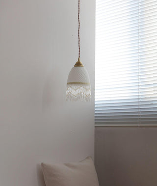 Mesh Suspension en Verre À Franges