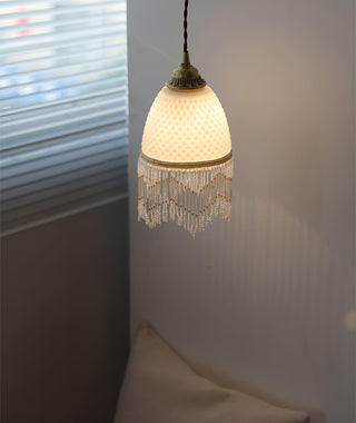 Mesh Suspension en Verre À Franges