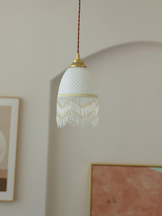 Mesh Suspension en Verre À Franges
