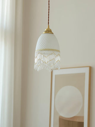 Mesh Suspension en Verre À Franges