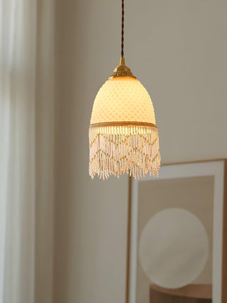 Mesh Suspension en Verre À Franges