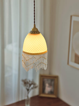 Mesh Suspension en Verre À Franges
