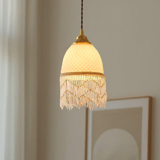 Mesh Suspension en Verre À Franges