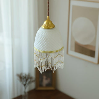 Mesh Suspension en Verre À Franges