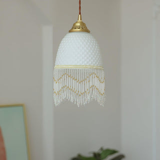 Mesh Suspension en Verre À Franges
