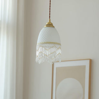 Mesh Suspension en Verre À Franges