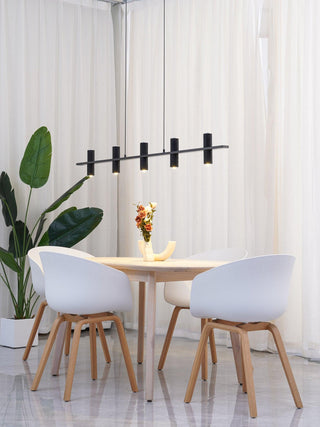 Nernis Suspension Parallèle Noir Travertin Minimaliste Ligne