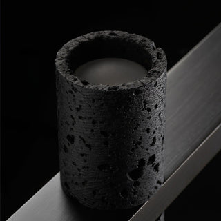 Nernis Suspension Parallèle Noir Travertin Minimaliste Ligne