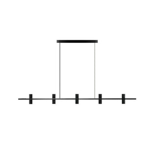 Nernis Suspension Parallèle Noir Travertin Minimaliste Ligne