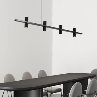 Nernis Suspension Parallèle Noir Travertin Minimaliste Ligne