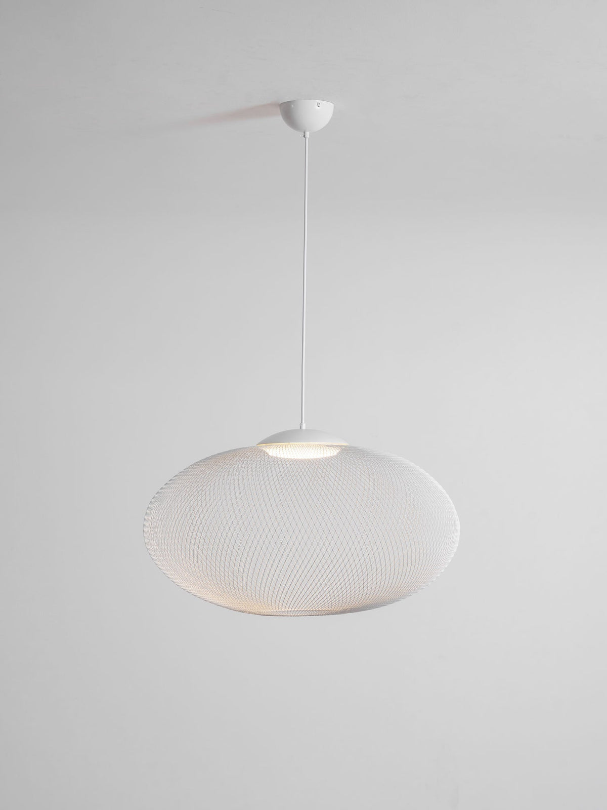 Viananne Suspension Lampe Maille Noire