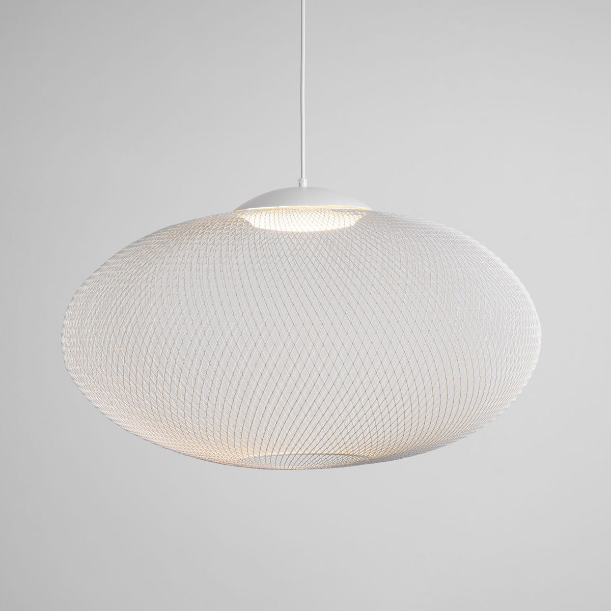Viananne Suspension Lampe Maille Noire