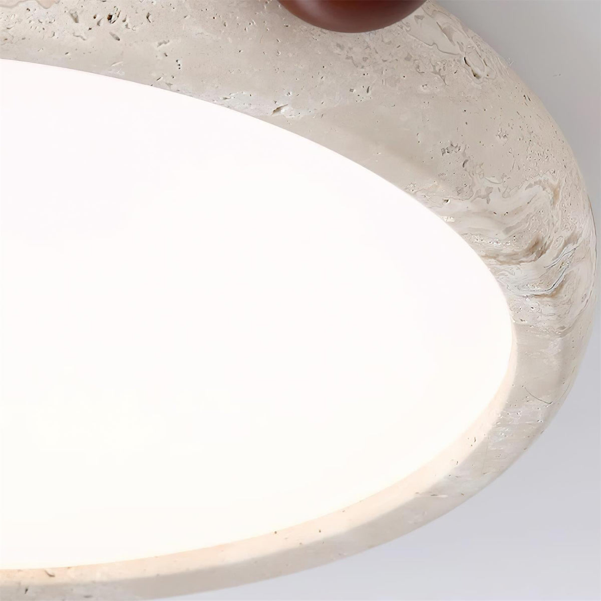 Ritta Cute Travertine Round Ceiling Light-Neutral Decor