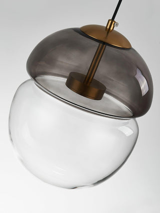 Aged Lampe Suspension Verre Dôme Minimaliste