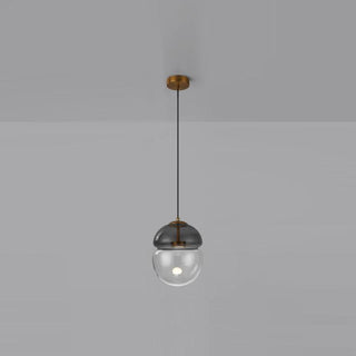 Aged Lampe Suspension Verre Dôme Minimaliste