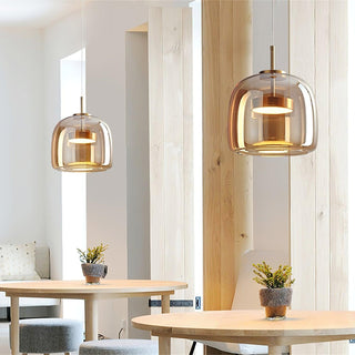 Obsidian Suspension en Verre Moderne-Luire