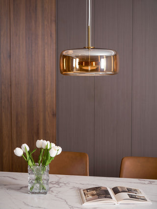 Obsidian Suspension en Verre Moderne-Luire