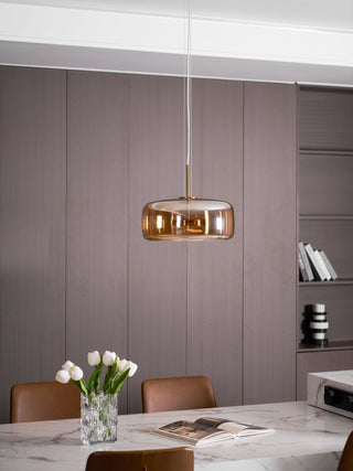 Obsidian Suspension en Verre Moderne-Luire
