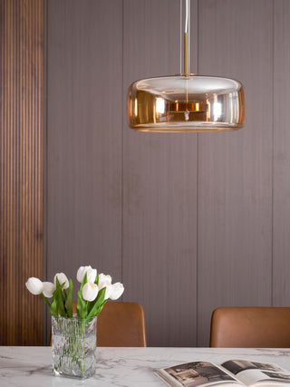 Obsidian Suspension en Verre Moderne-Luire