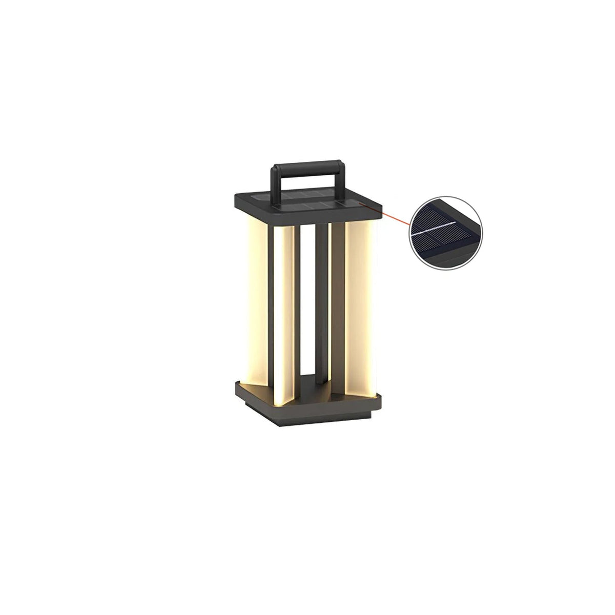 Delenae Luminaire d'extérieur industriel vintage unique