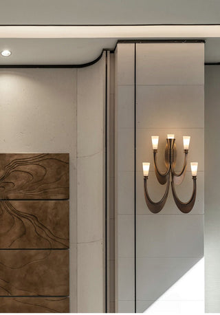 Metropolis Grand Alabaster Sconce-Neutral Decor