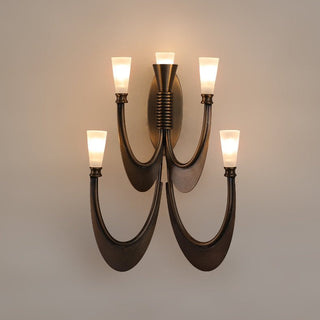 Metropolis Grand Alabaster Sconce-Neutral Decor