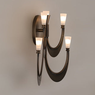 Metropolis Grand Alabaster Sconce-Neutral Decor
