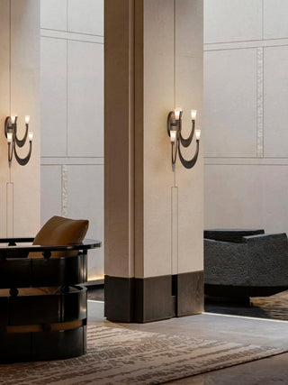 Metropolis Grand Alabaster Sconce-Neutral Decor