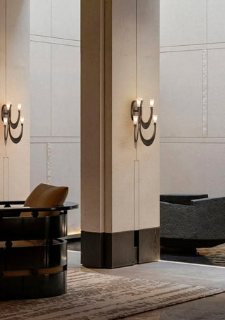 Metropolis Grand Alabaster Sconce-Neutral Decor