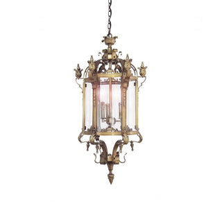 Ardorion Lustre Lanterne Métal Verre Luxe Vintage