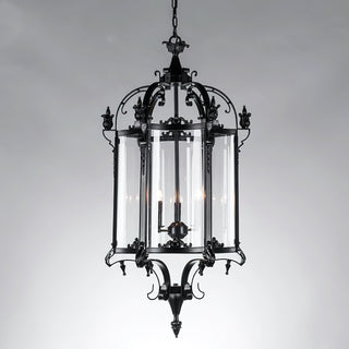 Ardorion Lustre Lanterne Métal Verre Luxe Vintage