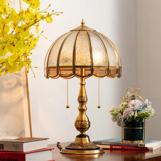 Brillix Lampe de Table en Laiton Et Verre Glam