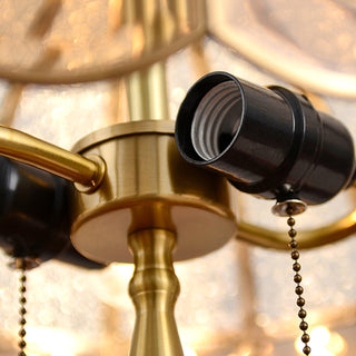 Brillix Lampe de Table en Laiton Et Verre Glam