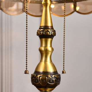 Brillix Lampe de Table en Laiton Et Verre Glam