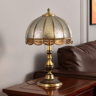 Brillix Lampe de Table en Laiton Et Verre Glam