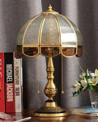 Brillix Lampe de Table en Laiton Et Verre Glam