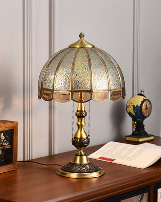 Brillix Lampe de Table en Laiton Et Verre Glam