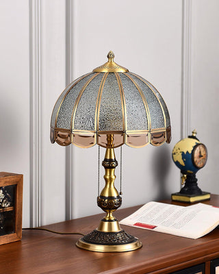 Brillix Lampe de Table en Laiton Et Verre Glam