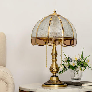 Brillix Lampe de Table en Laiton Et Verre Glam