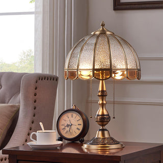 Brillix Lampe de Table en Laiton Et Verre Glam
