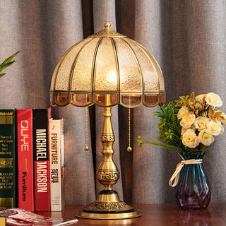 Brillix Lampe de Table en Laiton Et Verre Glam