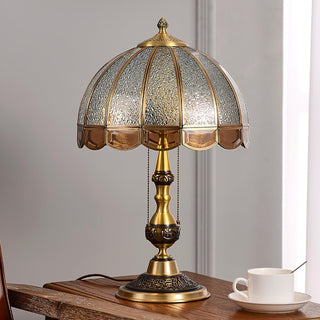 Brillix Lampe de Table en Laiton Et Verre Glam