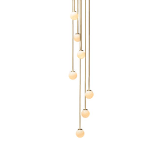Nyrinis Lustre Groupé Laiton Verre Minimaliste Moderne