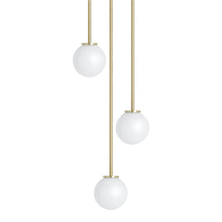 Nyrinis Lustre Groupé Laiton Verre Minimaliste Moderne