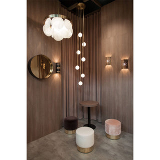 Nyrinis Lustre Groupé Laiton Verre Minimaliste Moderne