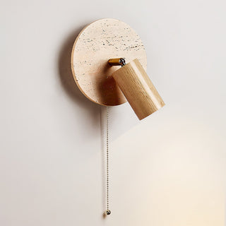 Evzoryra Applique Murale Disc Swing en Travertin-Luire